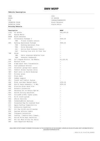 used 2021 BMW X5 PHEV car, priced at $41,622