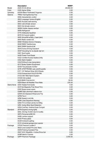 used 2025 BMW X3 car, priced at $54,810