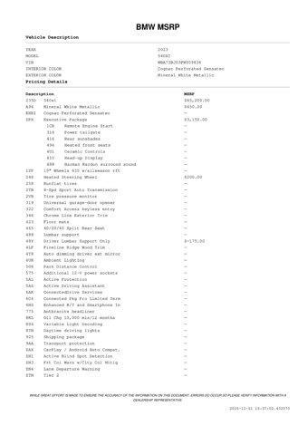 used 2023 BMW 540 car, priced at $47,971