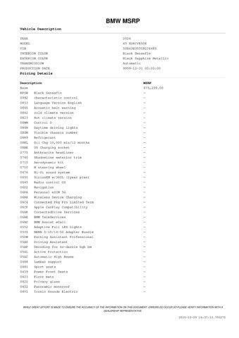 new 2026 BMW X5 PHEV car, priced at $81,300
