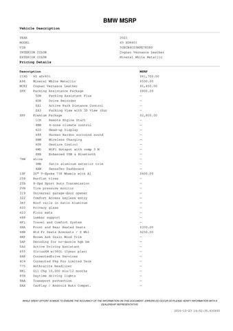 used 2021 BMW X5 car, priced at $33,932