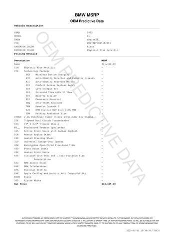 used 2025 BMW X1 car, priced at $48,365