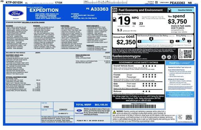 used 2023 Ford Expedition car, priced at $54,971