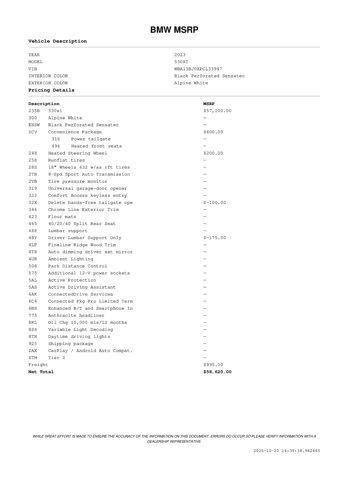 used 2023 BMW 530 car, priced at $36,471