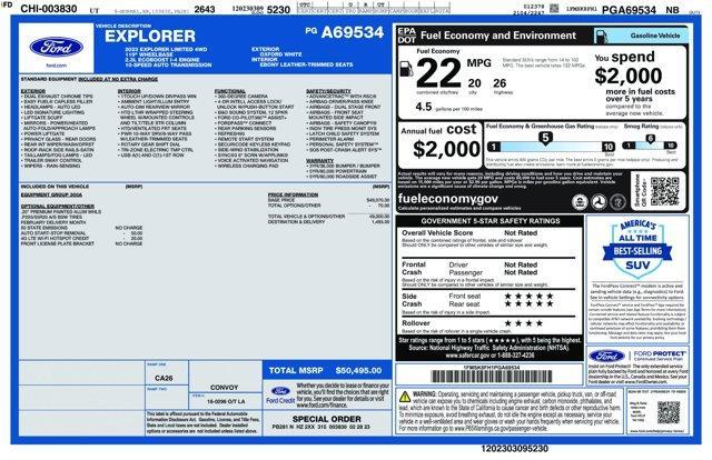 used 2023 Ford Explorer car, priced at $31,971