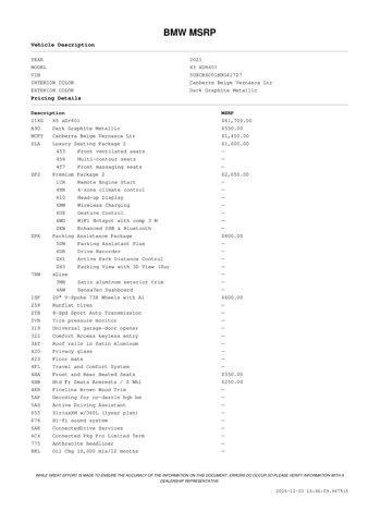 used 2021 BMW X5 car, priced at $39,671