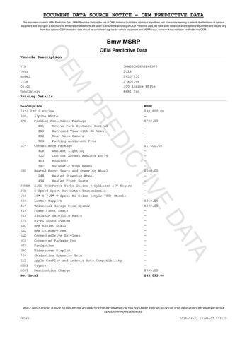 used 2024 BMW 230 car, priced at $37,639