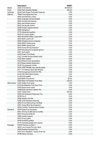 new 2025 BMW X3 car, priced at $56,060