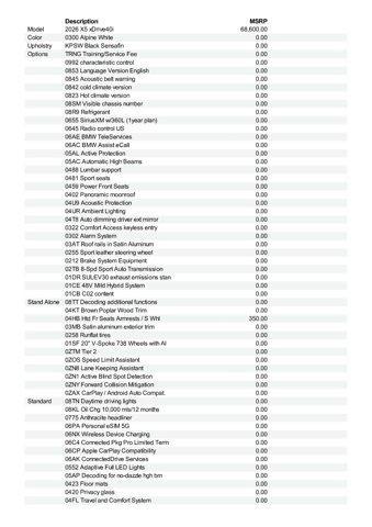 used 2026 BMW X5 car, priced at $75,225