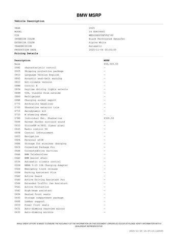 new 2025 BMW i4 Gran Coupe car, priced at $70,125