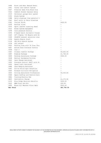 new 2026 BMW X5 car, priced at $81,700