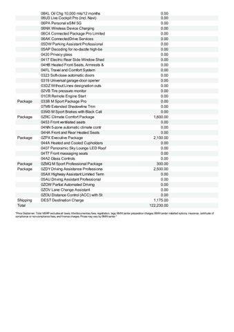 new 2026 BMW X7 car, priced at $122,230