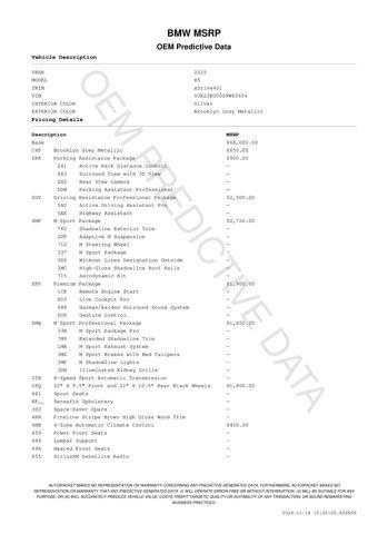 used 2025 BMW X5 car, priced at $72,444