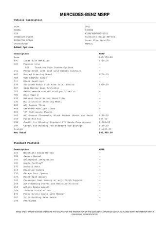 used 2022 Mercedes-Benz C-Class car, priced at $34,210