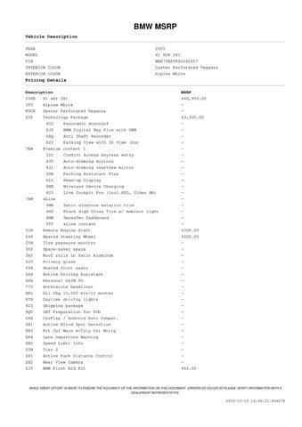 used 2025 BMW X1 car, priced at $38,971