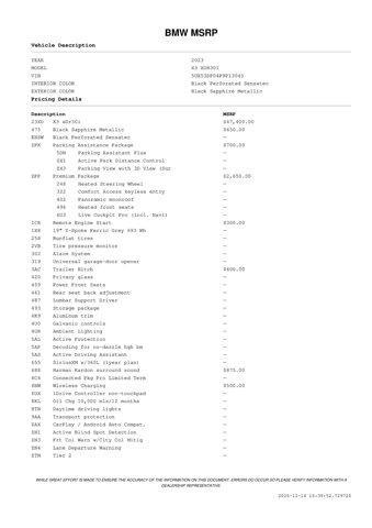 used 2023 BMW X3 car, priced at $38,971