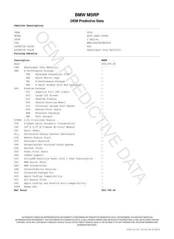 used 2024 BMW M235 Gran Coupe car, priced at $55,740