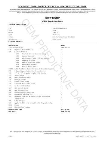 used 2024 BMW X3 car, priced at $54,660