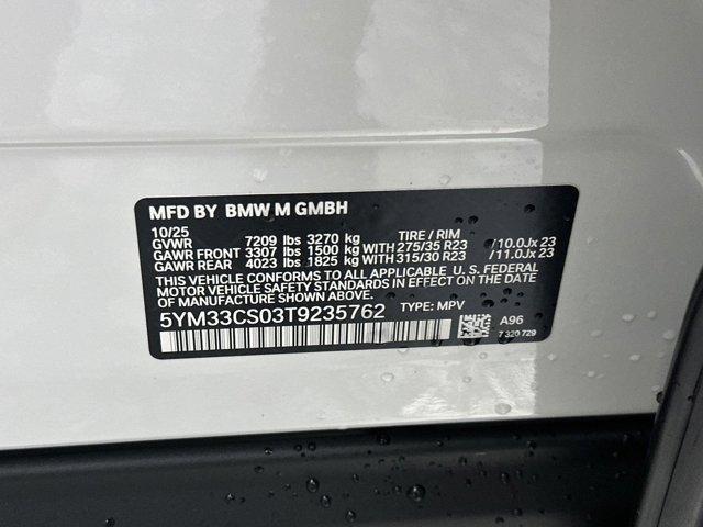 new 2026 BMW XM car, priced at $160,775