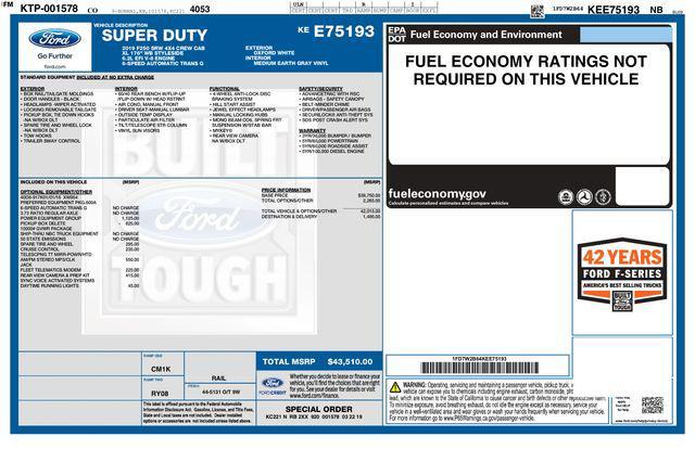 used 2019 Ford F-250 car, priced at $16,499