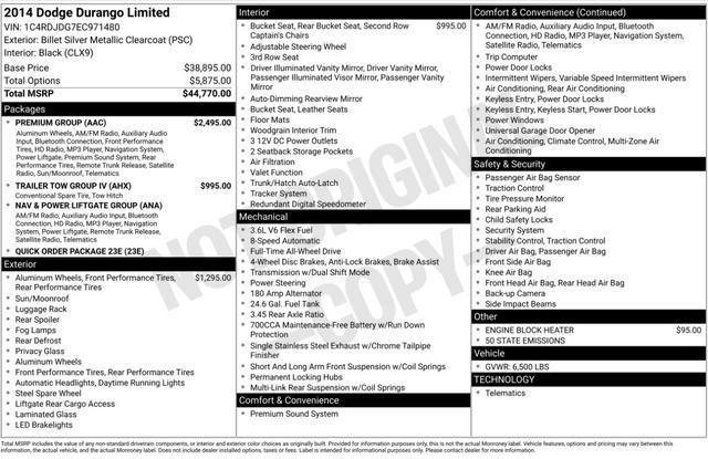 used 2014 Dodge Durango car, priced at $7,450