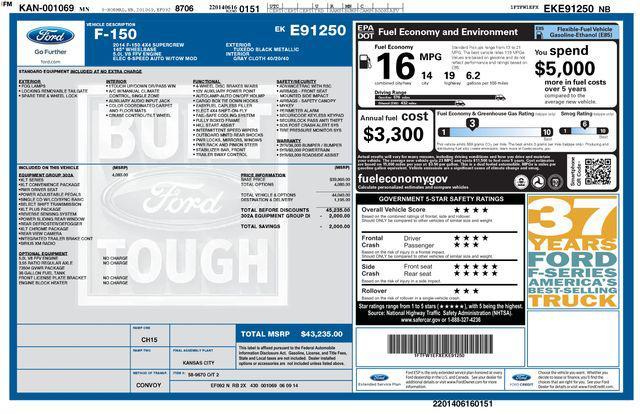 used 2014 Ford F-150 car, priced at $14,899