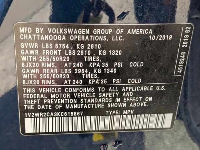 used 2019 Volkswagen Atlas car, priced at $19,955