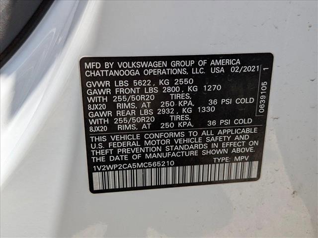used 2021 Volkswagen Atlas car, priced at $22,691