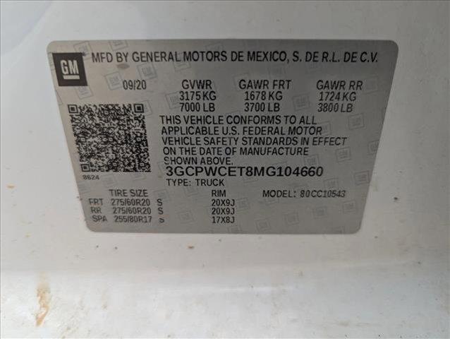 used 2021 Chevrolet Silverado 1500 car, priced at $23,891