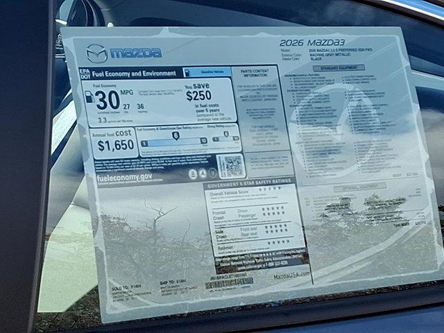 new 2026 Mazda Mazda3 car, priced at $28,313