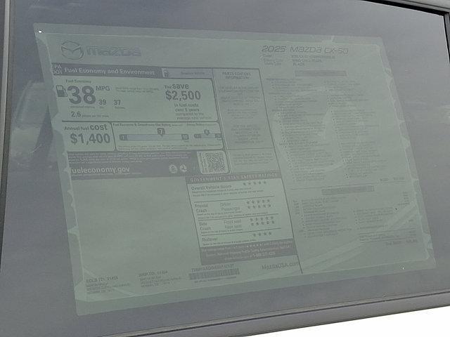 new 2025 Mazda CX-50 Hybrid car, priced at $39,274