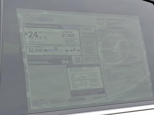 new 2025 Mazda CX-5 car, priced at $40,533