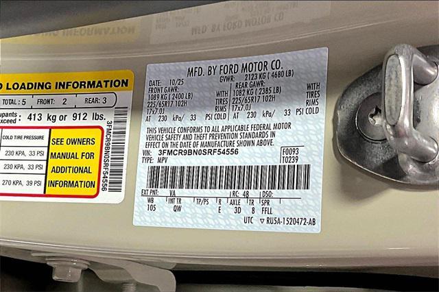 new 2025 Ford Bronco Sport car, priced at $36,800