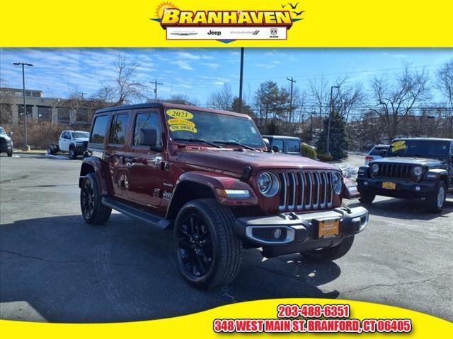 used 2021 Jeep Wrangler Unlimited 4xe car, priced at $28,245