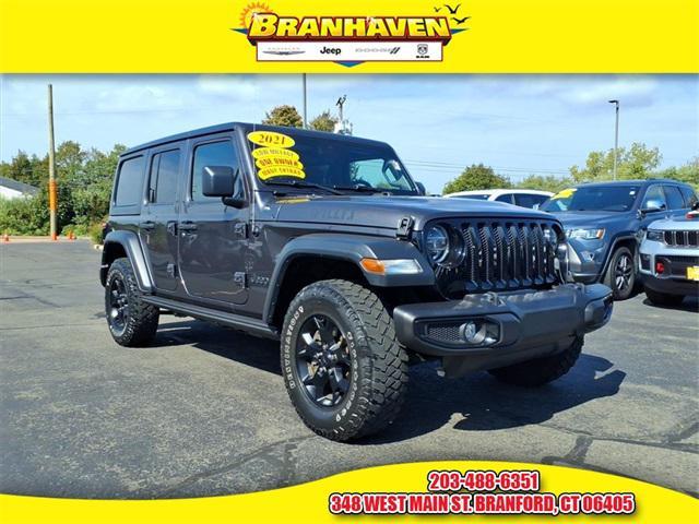 used 2021 Jeep Wrangler car, priced at $34,452