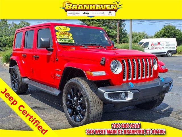 used 2022 Jeep Wrangler Unlimited 4xe car, priced at $30,476
