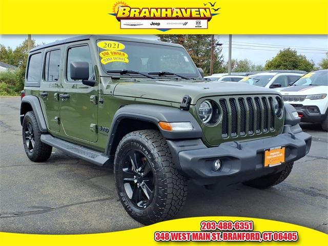 used 2021 Jeep Wrangler Unlimited car, priced at $31,676