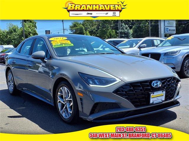 used 2021 Hyundai Sonata car, priced at $18,867