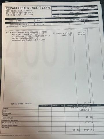 used 2022 Ram 1500 car, priced at $37,245