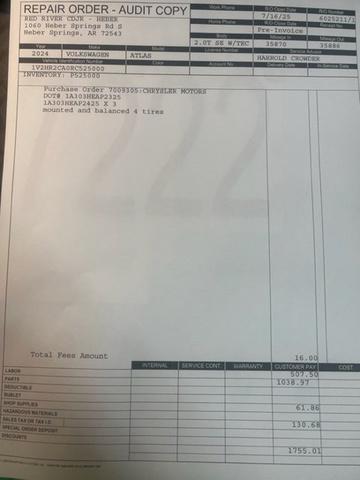 used 2024 Volkswagen Atlas car, priced at $35,435