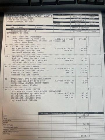 used 2024 Ram 3500 car, priced at $65,500