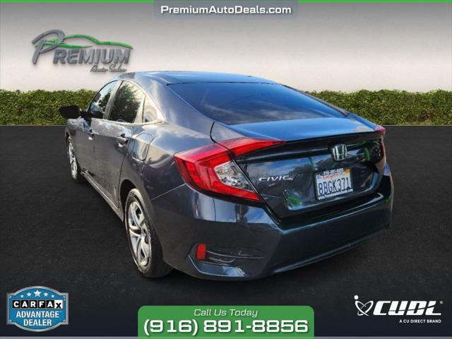 used 2018 Honda Civic car, priced at $13,495