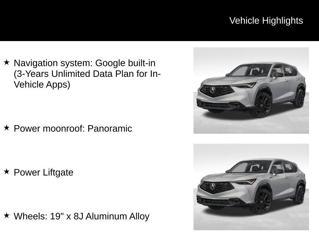 new 2025 Acura ADX car, priced at $45,950
