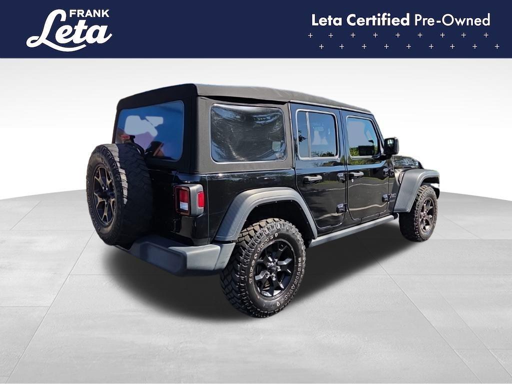 used 2021 Jeep Wrangler Unlimited car, priced at $25,977