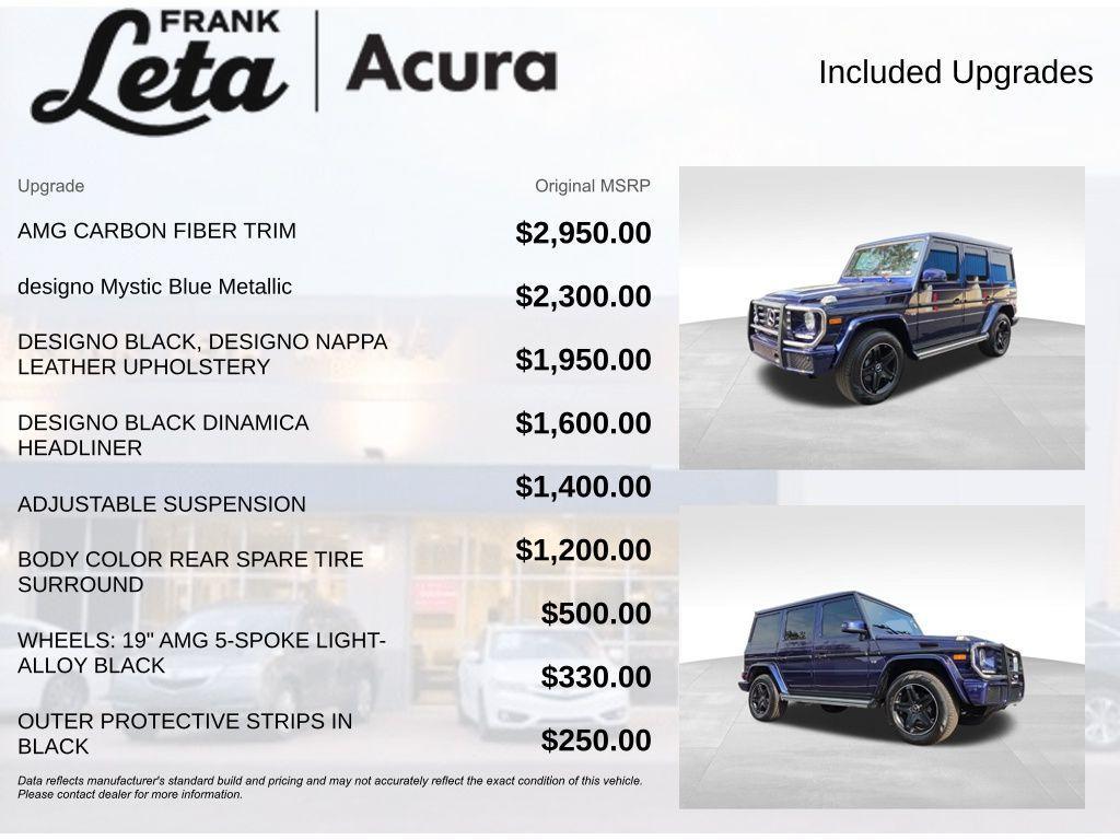 used 2018 Mercedes-Benz G-Class car, priced at $62,950