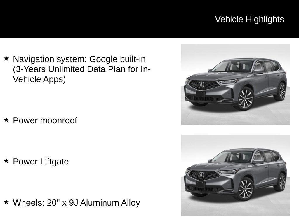 new 2026 Acura MDX car, priced at $61,350
