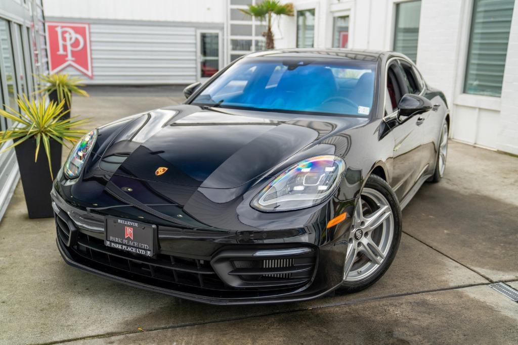 used 2021 Porsche Panamera e-Hybrid car, priced at $89,950