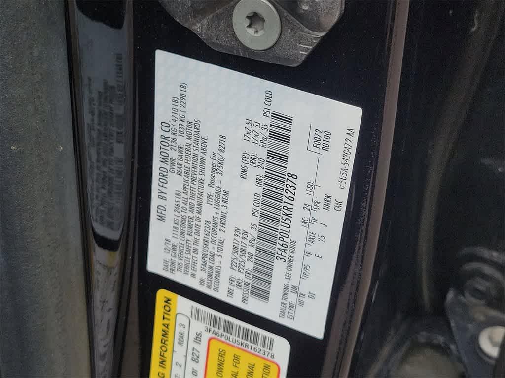 used 2019 Ford Fusion Hybrid car, priced at $12,491