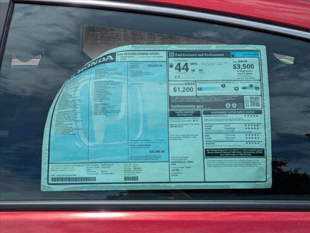 new 2025 Honda Accord Hybrid car, priced at $33,755
