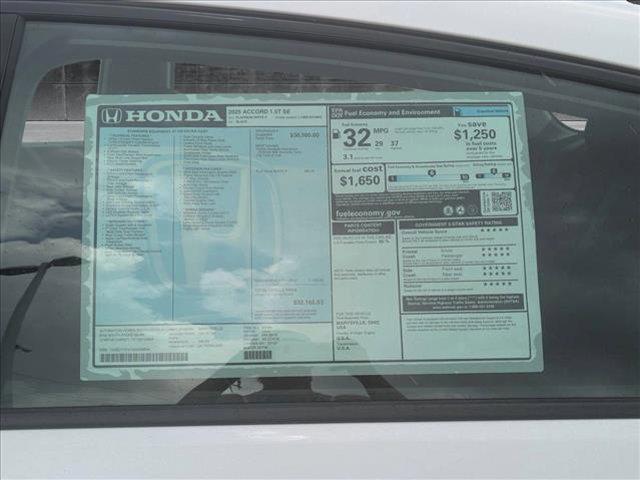 new 2025 Honda Accord car, priced at $30,805